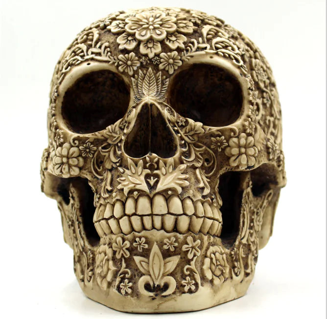 Skull Head Resin Mask for Halloween Decor and Props