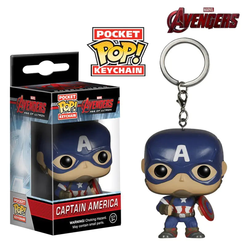 Avengers DC Heroes Keychains: Superman, Iron Man, Thanos