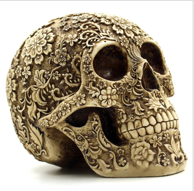 Skull Head Resin Mask for Halloween Decor and Props