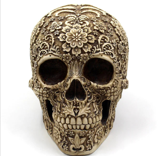 Skull Head Resin Mask for Halloween Decor and Props