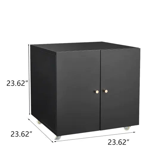 Office Furniture Copy Cabinet Black 2 Door Steel Copy Rack Mobile Dock Document Printer Rack