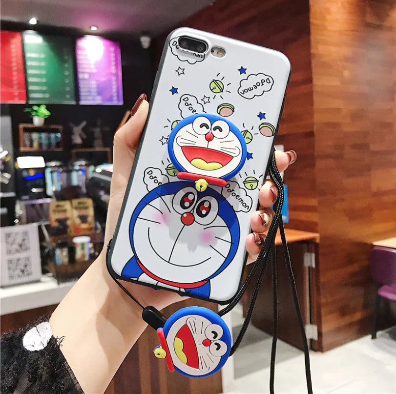 Cute Snoopy Phone Case with Stand and Protector