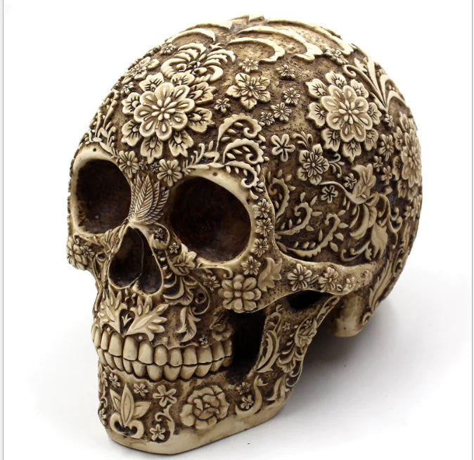 Skull Head Resin Mask for Halloween Decor and Props